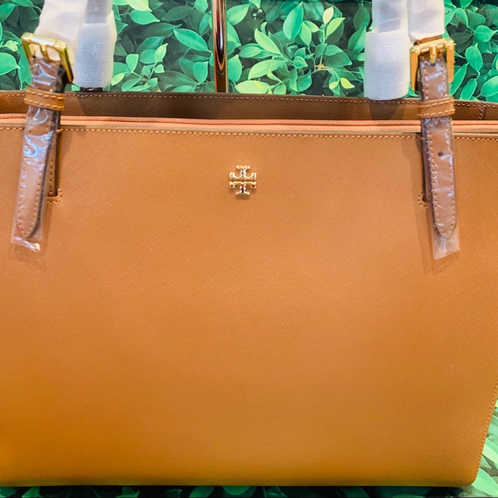 TORY BURCH Emerson Leather Large Buckle Tote - Picture 2 of 8